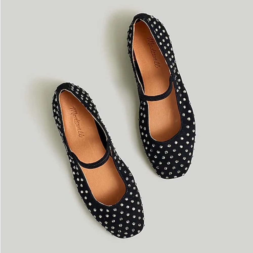 Madewell Black and White Polka Dot Flats